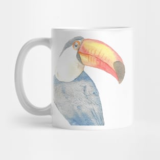 toucan watercolor portrait Mug